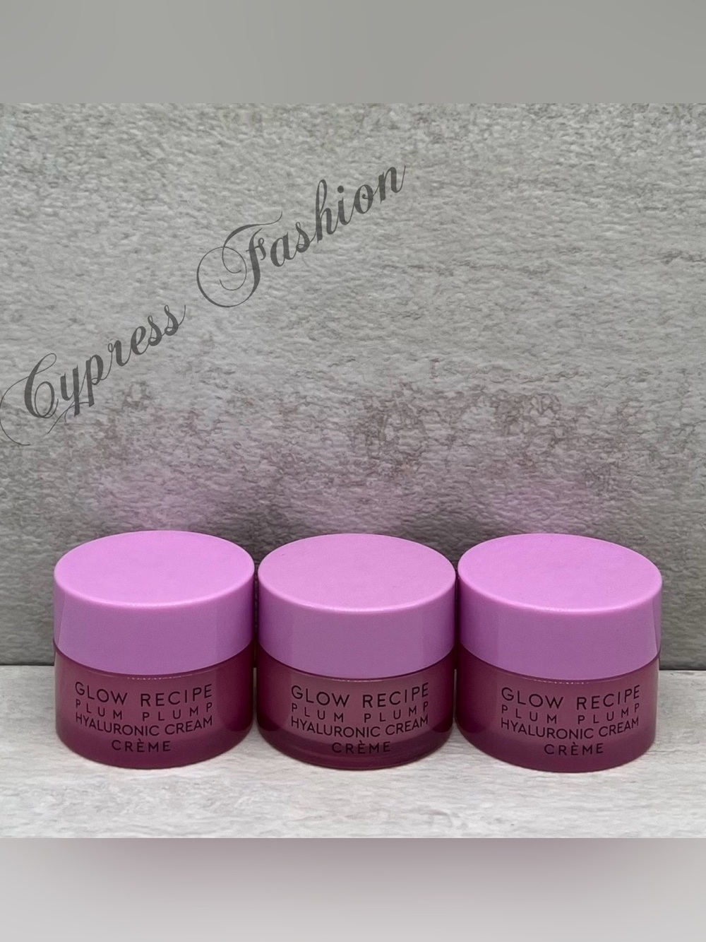 🪅 Three Glow Recipe Plum Plump Hyaluronic Creams